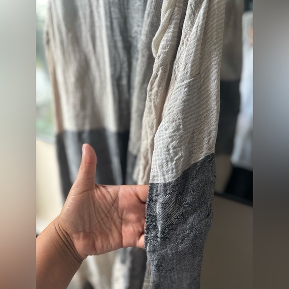 1124 BANANA BLUE Australian made linen maxi dress | side large - Picture 12 of 13